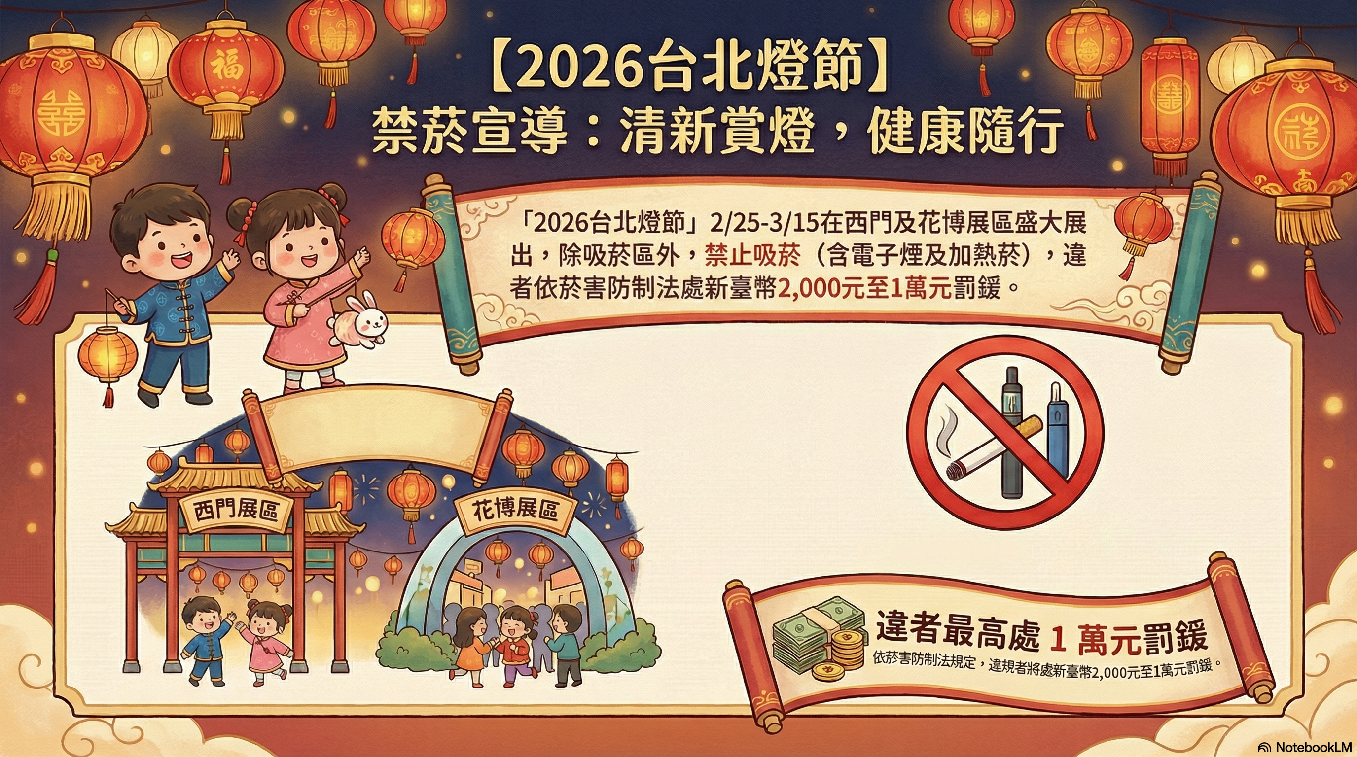 2026台北燈節禁菸宣導
