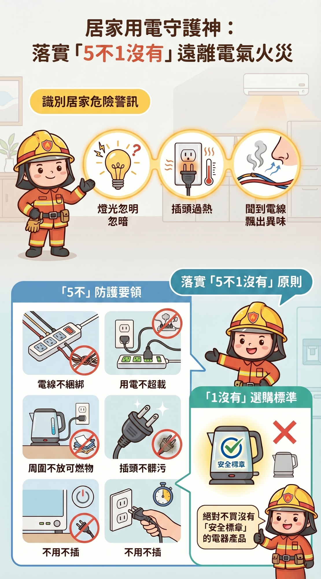 電氣火災5不1沒有宣導