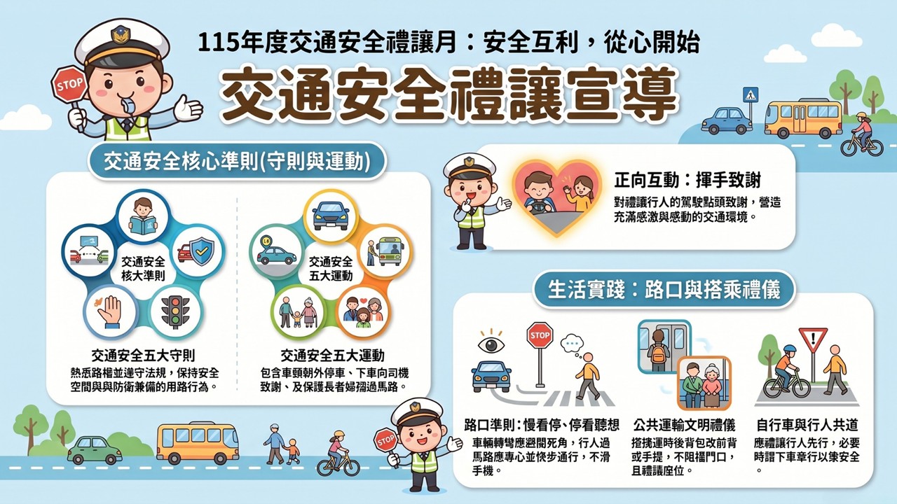 115交通安全禮讓月宣導