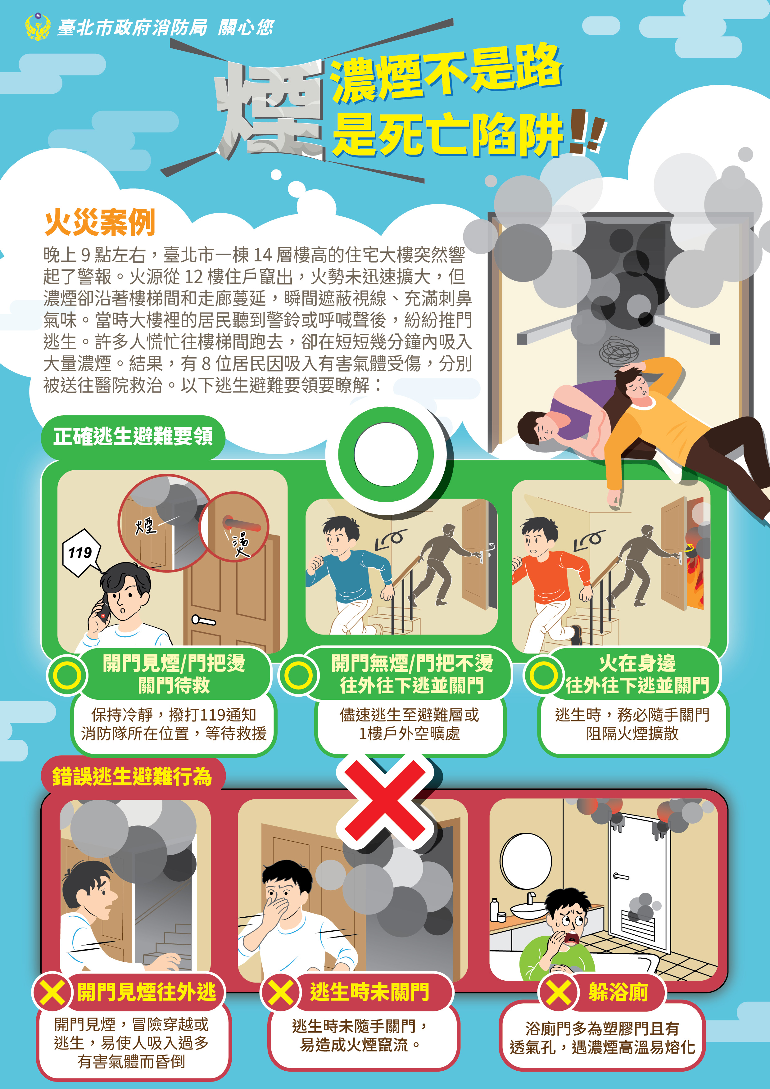 火場逃生宣導